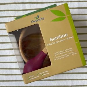 Avanchy Bamboo Baby Suction Bowl+Spoon